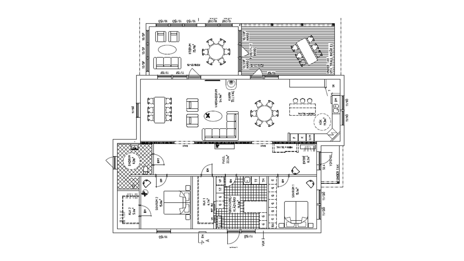 Exempel på datorritad planritning