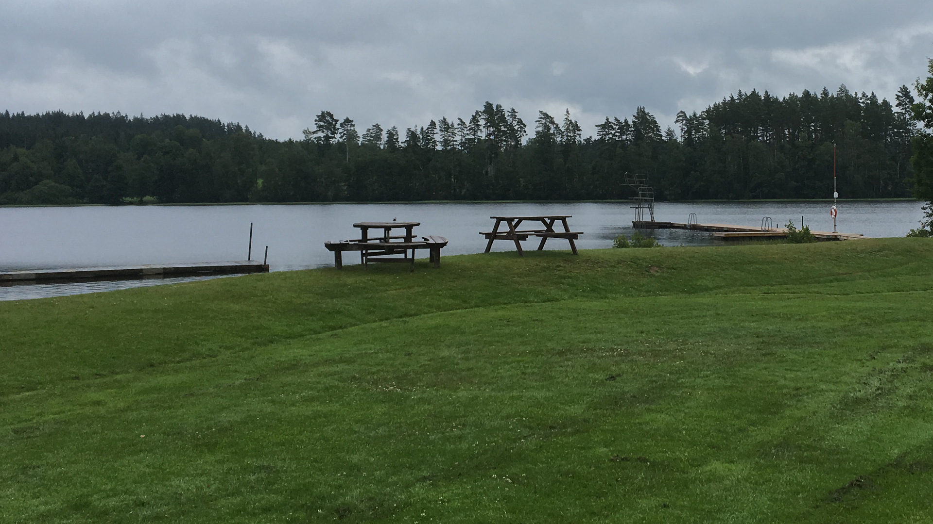 Slättsjöns badplats i Vrigstad