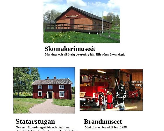 tre bilder på nya museibyggnader
